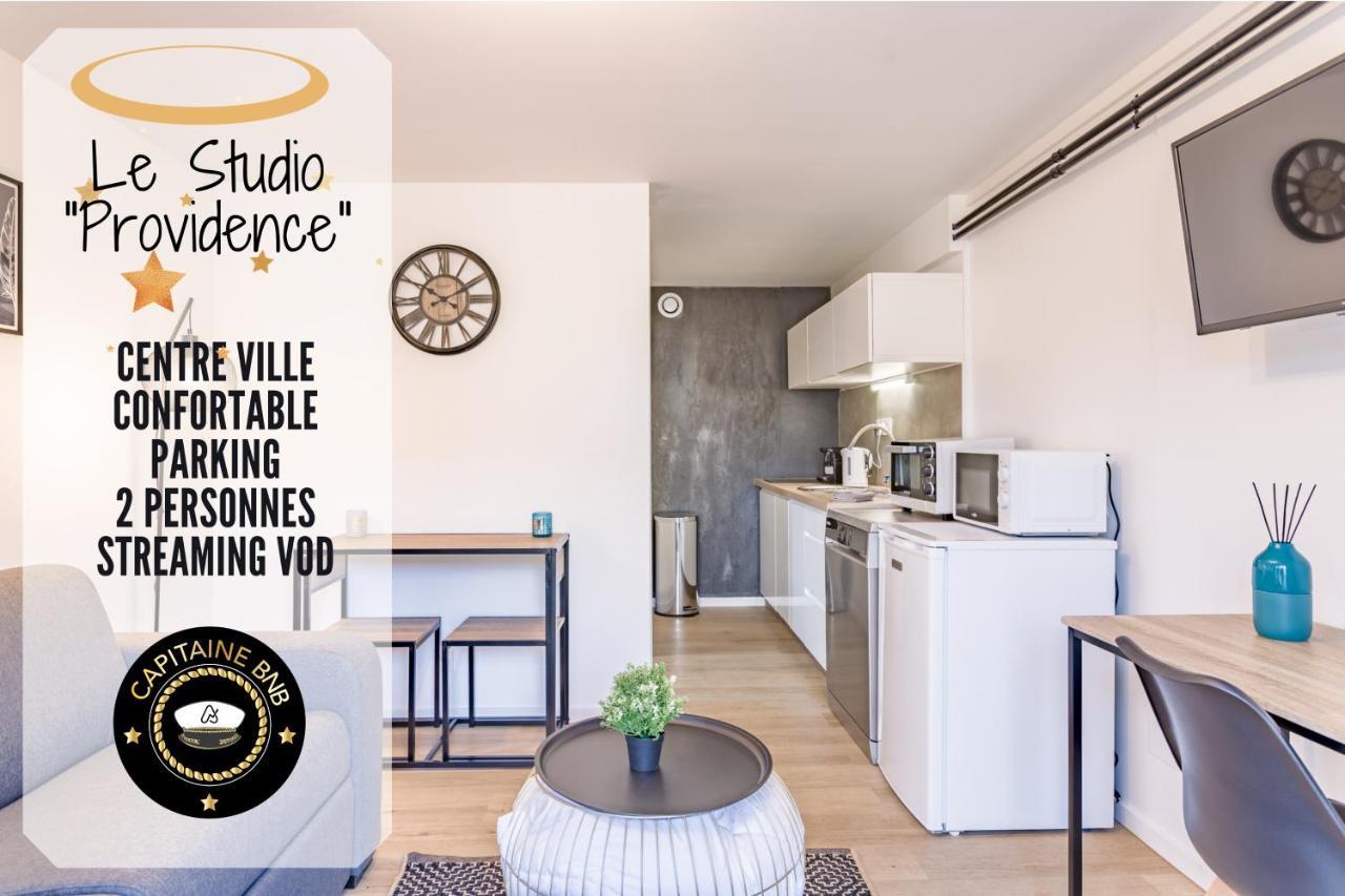 Le Studio Providence - Parking Prive - Terrasse Troyes Buitenkant foto