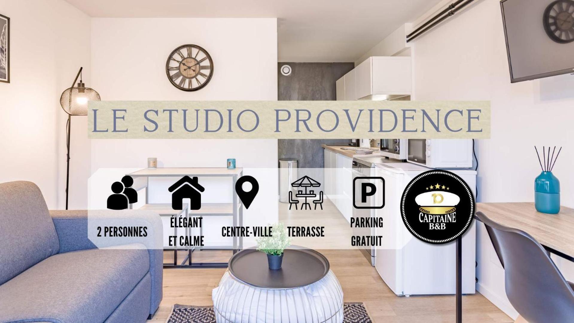 Le Studio Providence - Parking Prive - Terrasse Troyes Buitenkant foto